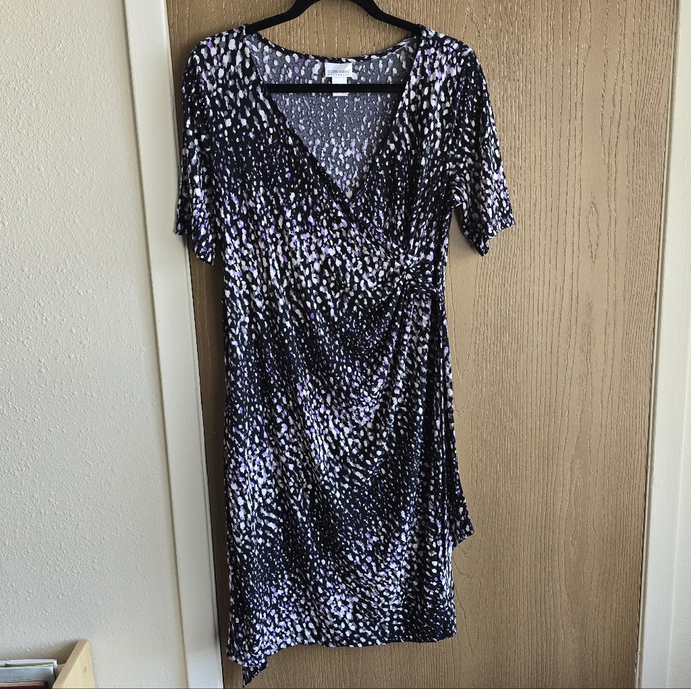 Motherhood Maternity black/purple/white dress